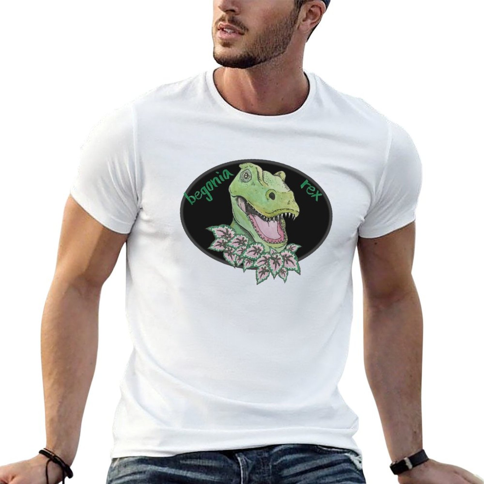 Begonia Rex - T rex begonia T-Shirt cotton t