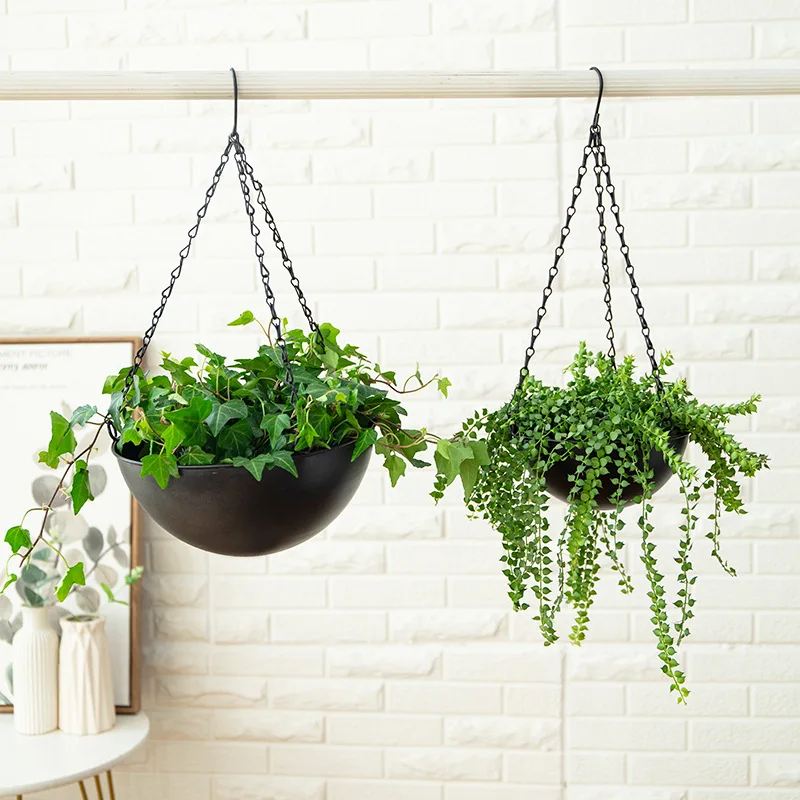 Wrought Iron Hanging Planter E - đánh giá và giá Spider Plant Hanging