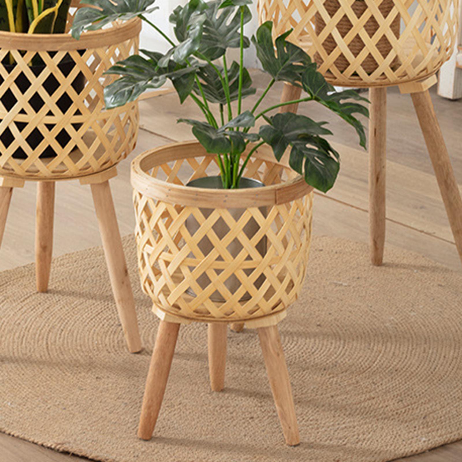 Hand Woven Flower Pot Tripod S - đánh giá và giá Aloe Vera Pot