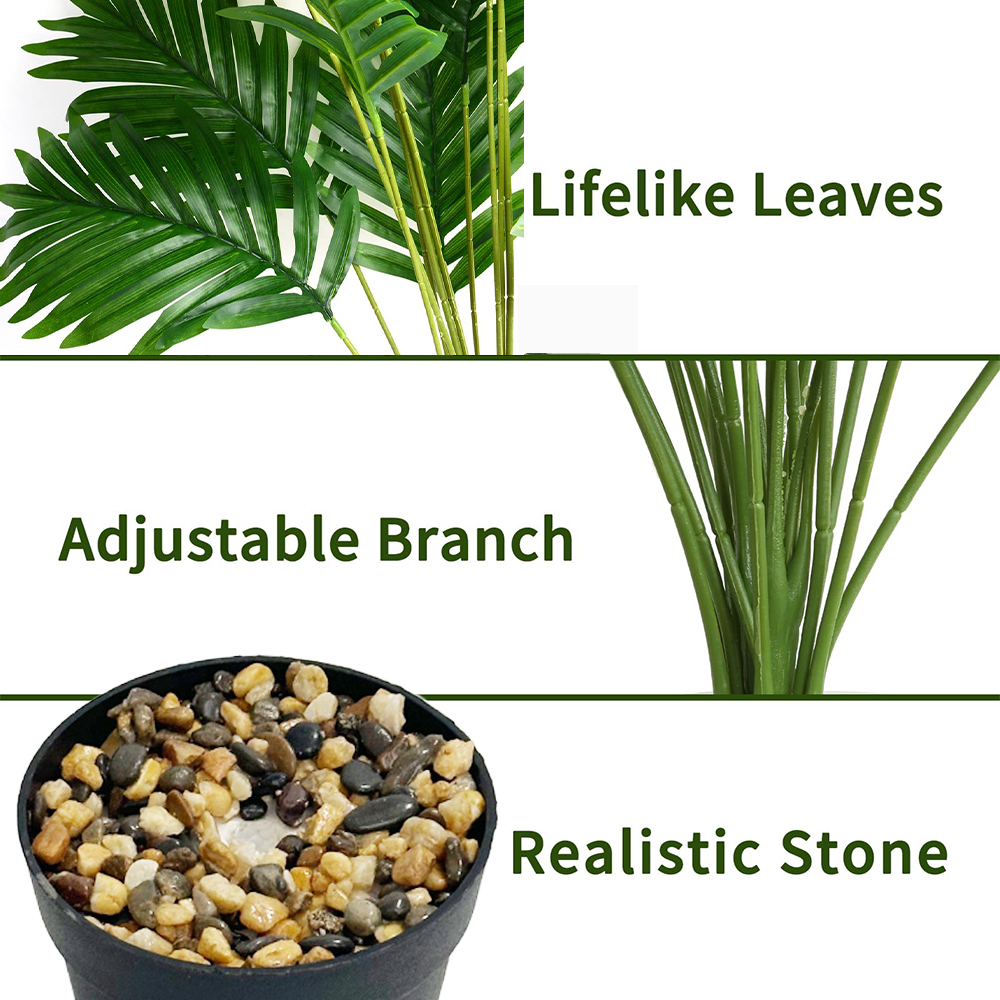 24 Leaves Areca Palm Artificia - đánh giá và giá Dracaena Marginata