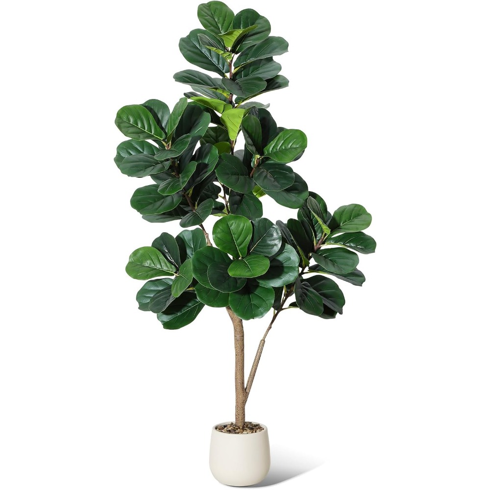 Lifelike Artificial Fiddle Lea - đánh giá và giá Ficus Lyrata Tree