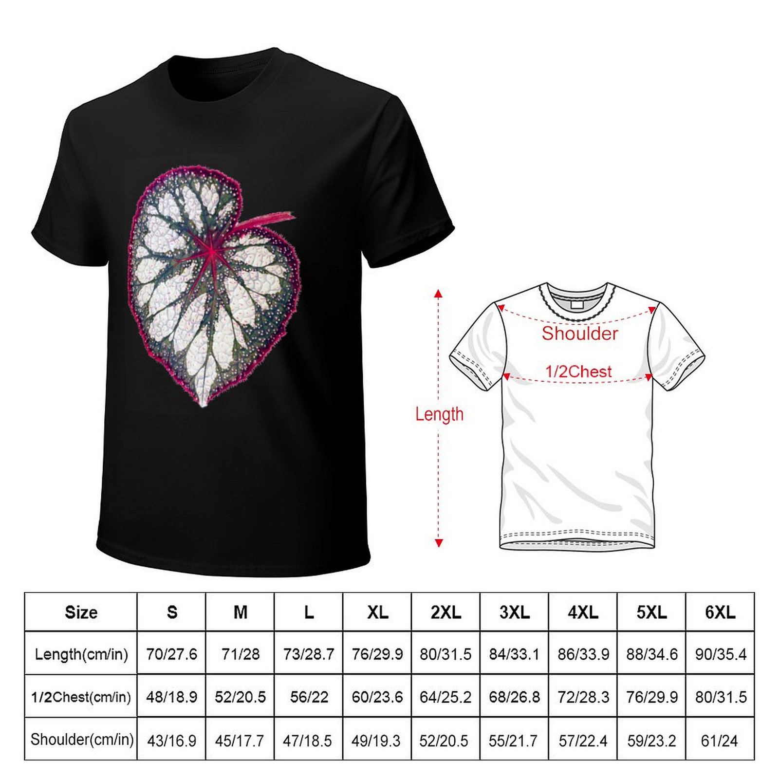 Begonia rex T-Shirt Work Outdo - đánh giá và giá Begonia Rex