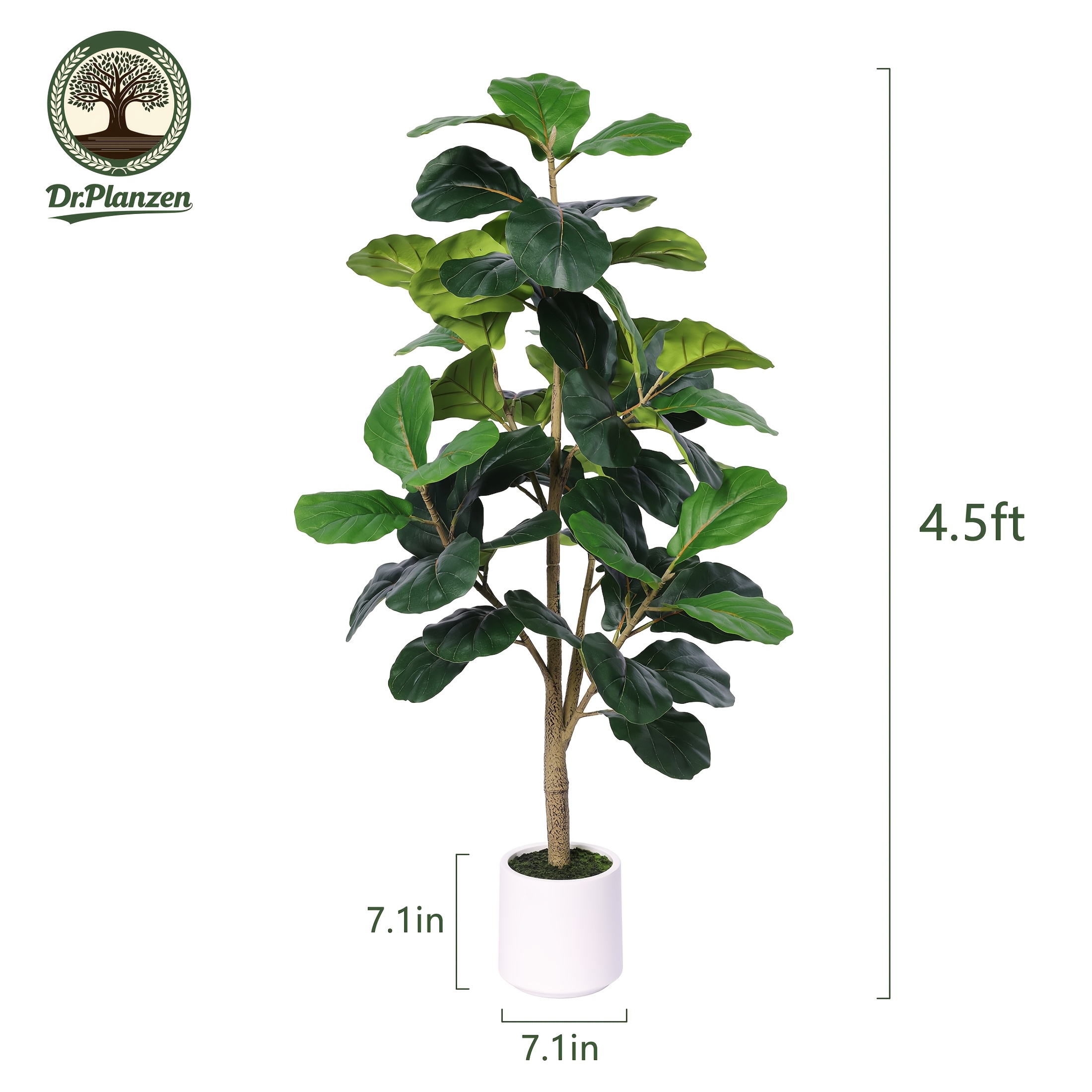 4.5ft Realistic Artificial Fid - đánh giá và giá Ficus Lyrata Tree