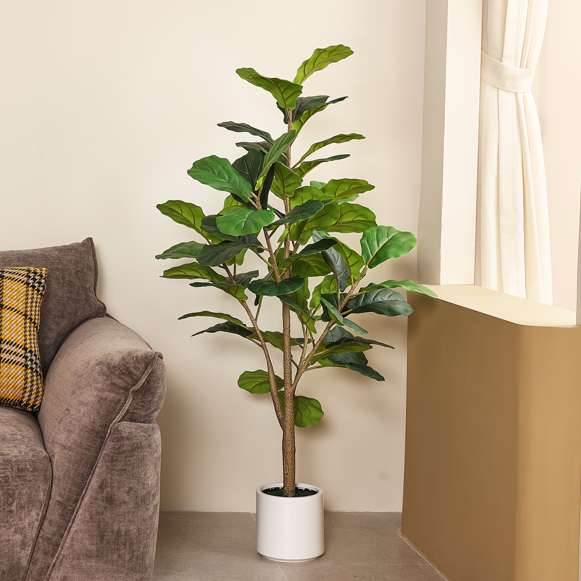 4.5ft Realistic Artificial Fid - đánh giá và giá Ficus Lyrata Tree