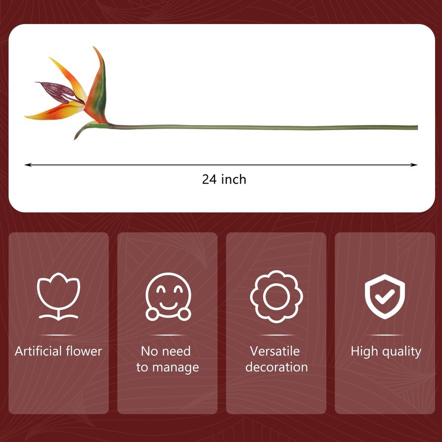 12 Pcs Bird of Paradise Artifi - đánh giá và giá Bird Paradise Strelitzia