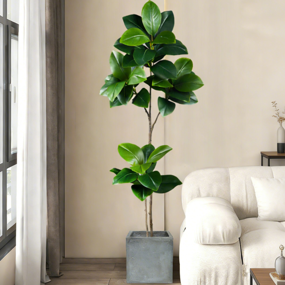 74-140cm Artificial Rubber Tre - đánh giá và giá Ficus Lyrata Tree