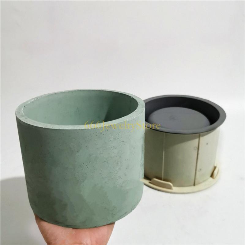 F2TD Large Round Concrete Flow - đánh giá và giá Echeveria Succulent