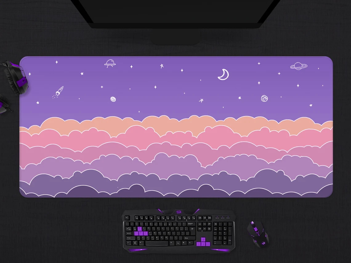 Kawaii Deskmat purple Cute Mou - đánh giá và giá Tradescantia Purple