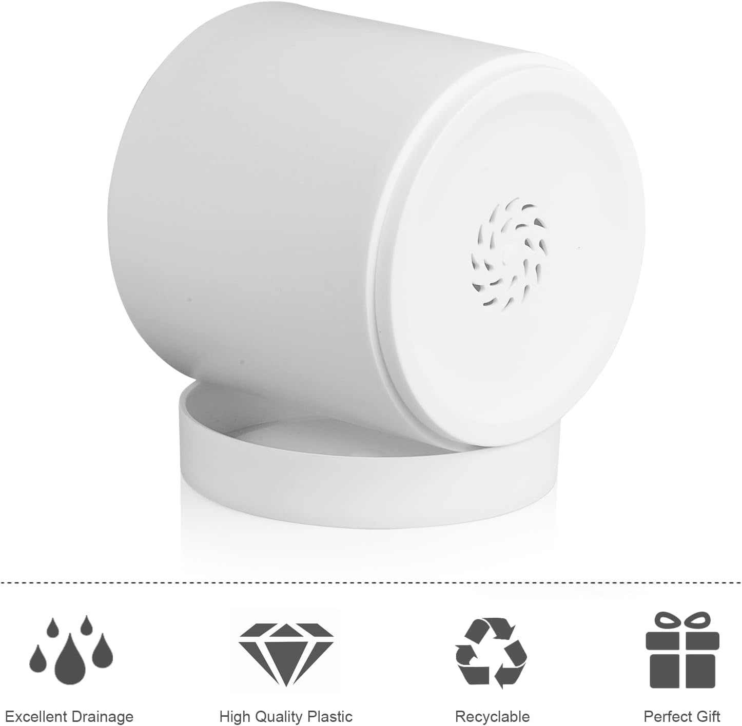 3-Pack Cylinder Flower Pots wi - đánh giá và giá Aloe Vera Pot