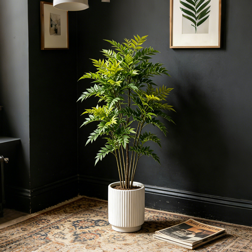 73-135cm Artificial Nandina Pl - đánh giá và giá Ficus Lyrata Tree