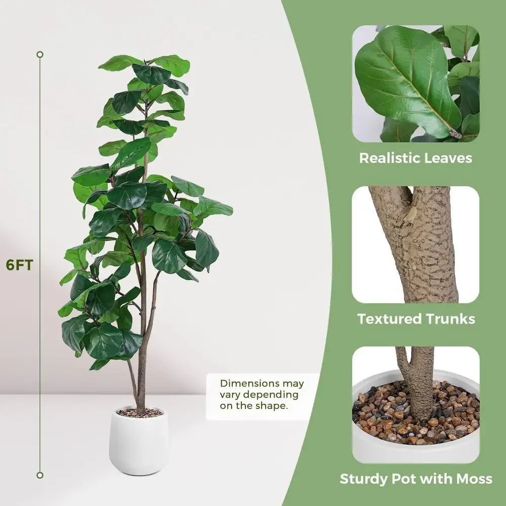 Artificial Large Ficus Lyrata  - đánh giá và giá Ficus Lyrata Tree
