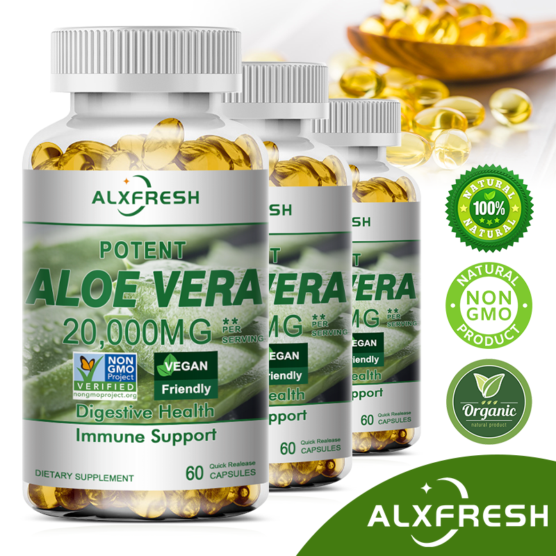 Aloe Vera Capsules Improve Dig - đánh giá và giá Aloe Vera Pot