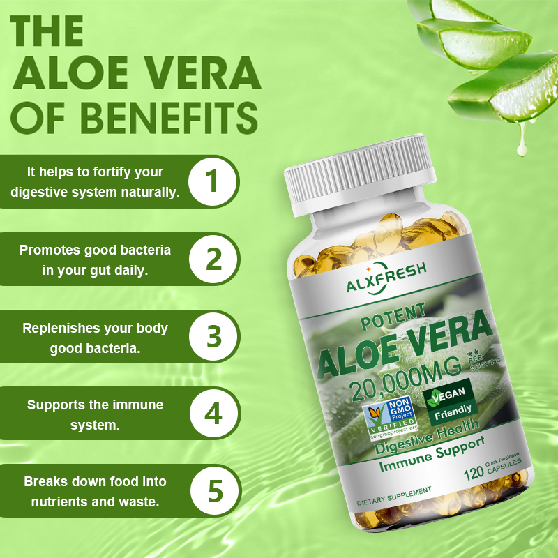 Aloe Vera Capsules Improve Dig - đánh giá và giá Aloe Vera Pot